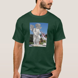 Angel-Statue in Dunkelgrün T-Shirt