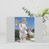 Angel-Statue in Grau I (Stehend Vorderseite)