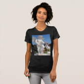 Angel-Statue in Schwarz T-Shirt (Vorne ganz)