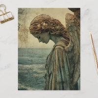 Angel Statue mit Patina