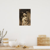 Angel Statue mit überquerten Händen, Buenos Aires Poster (Küche)