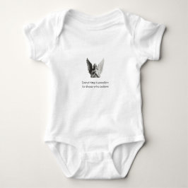 Angel Statue with Inspirational Quote - "Everythin Baby Strampler