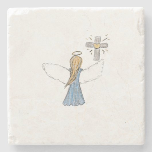 Angel Steinuntersetzer (Vorderseite)