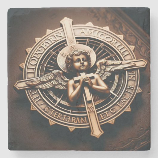 Angel Steinuntersetzer (Vorderseite)