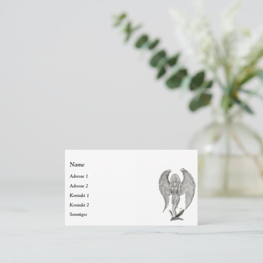 Angel, Stift Visitenkarte (Stehend Vorderseite)