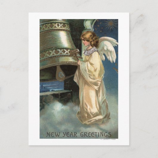 Angel Strikter Bell mit Mallet Postkarte (Vorderseite)