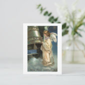 Angel Strikter Bell mit Mallet Postkarte (Stehend Vorderseite)