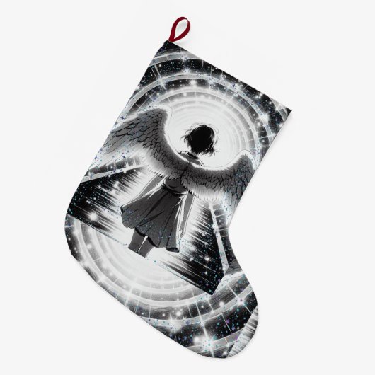 ANGEL STRUMPF STYLEDBYTRREAL GROßER WEIHNACHTSSTRUMPF (Vorderansicht (hängend))