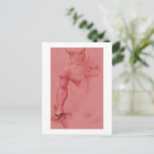 Angel-Studie von Cabanel Fine Art Zeichnend Postkarte (Stehend Vorderseite)