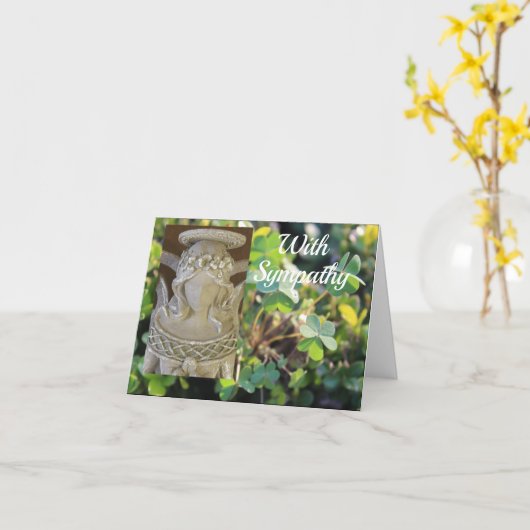 Angel Sympathy Card Karte (Gelbe Blume)