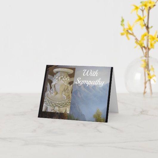 Angel Sympathy Card Karte (Gelbe Blume)