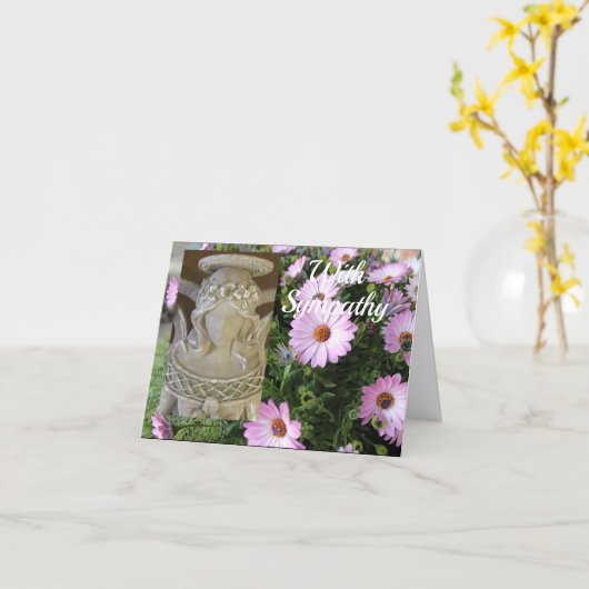 Angel Sympathy Card Karte (Gelbe Blume)