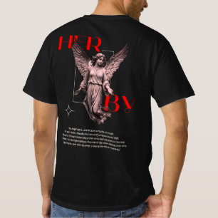 Angel T - Shirt - HER BY - Gothic Angel Statue