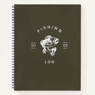 Angel-Tagebuch   Geschenk für minimalistische Angl Notizblock