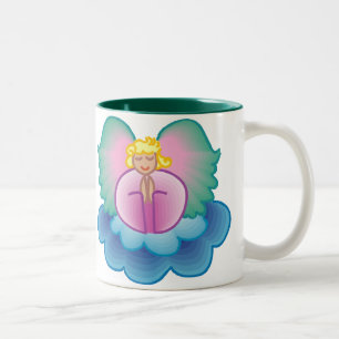Angel-Tasse beten Zweifarbige Tasse
