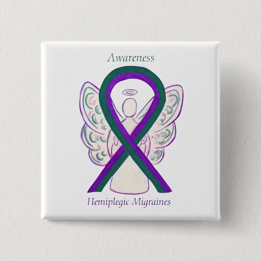 Angel-Taste für Hemiplegik-Migräne Button (Vorderseite)