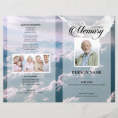 Angel-Taube-Beerdigungsvorlage (Vorderseite)