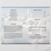 Angel-Taube-Beerdigungsvorlage (Rückseite)