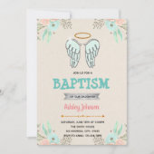 Angel Taufe Geburtstagsfeier Einladung (Vorderseite)