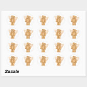 Angel Teddy Bear 4 Stickers (Blatt)