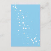 Angel Teddy Bear über Clouds Bücher für Baby Blue Begleitkarte (Rückseite)