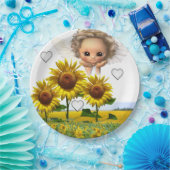 Angel-Teller für Sonnenblumen Pappteller (Party)