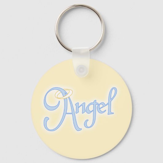 Angel Text Schlüsselanhänger (Vorderseite)