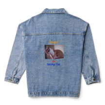 Angel the Sassy Cat Denim Jacket