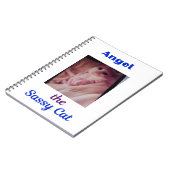 Angel the Sassy Cat Paw Cat Notebook Notizblock (Linke Seite)