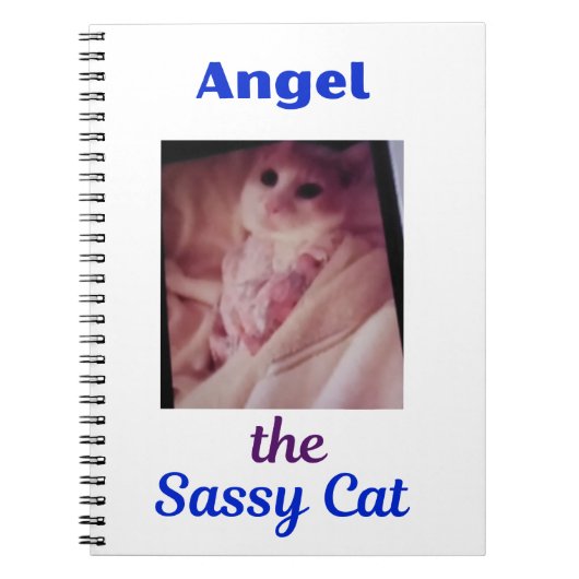 Angel the Sassy Cat Paw Cat Notebook Notizblock (Vorderseite)