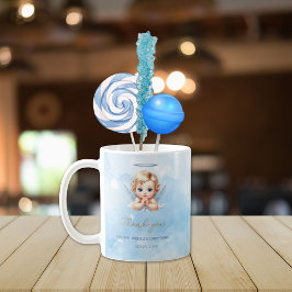 Angel-Themed Dankeschön Tasse für Baby Boy Baptiss