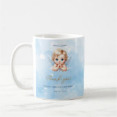Angel-Themed Dankeschön Tasse für Baby Boy Baptiss (Links)