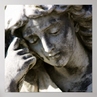 Angel Thinking Leinwand Poster