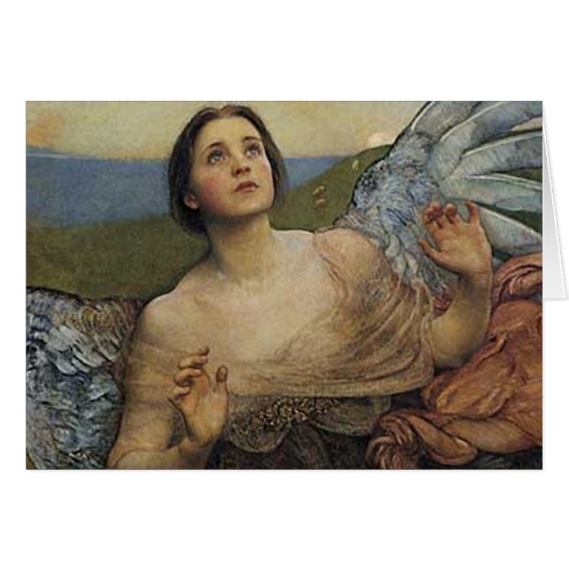 Angel Thoughts Card (Vorderseite (Horizontal))