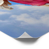 Angel trägt Kind Inspiration Poster (Ecke)