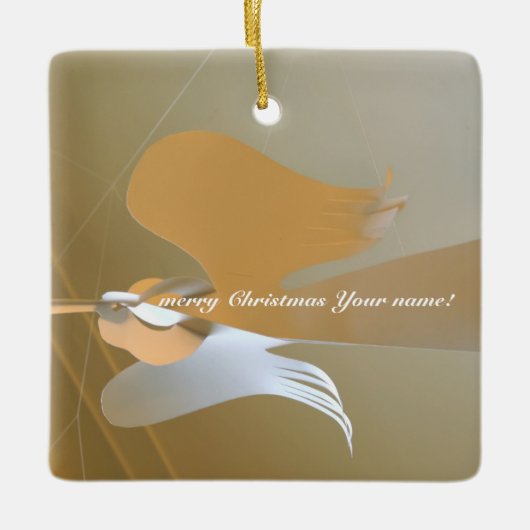 Angel-Trompeten Keramikornament (Vorderseite)