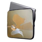 Angel-Trompeten Laptopschutzhülle (Vorderseite Links)