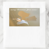 Angel-Trompeten Rechteckiger Aufkleber (Tasche)