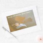 Angel-Trompeten Rechteckiger Aufkleber (Umschlag)