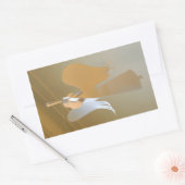 Angel-Trompeten Rechteckiger Aufkleber (Umschlag)