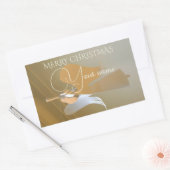 Angel-Trompeten Rechteckiger Aufkleber (Umschlag)