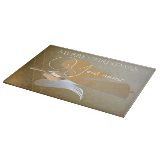 Angel-Trompeten Schneidebrett (Ecke)