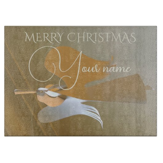 Angel-Trompeten Schneidebrett (Vorderseite)