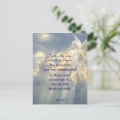  Angel Trust in the Lord Quote Inspirational Postkarte (Stehend Vorderseite)