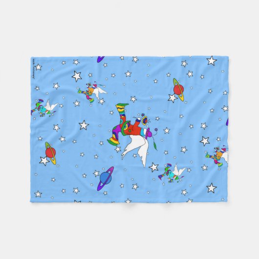 Angel Typs Starry Night Fleece Blanket (Vorderseite (Horizontal))