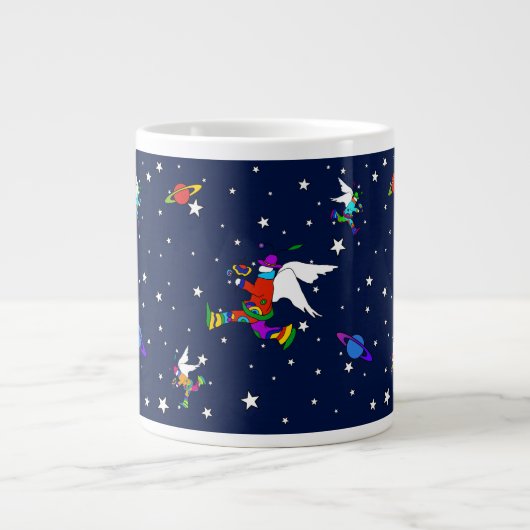 Angel Typs Starry Night (Mitternacht) Jumbo-Tasse (Vorderseite)