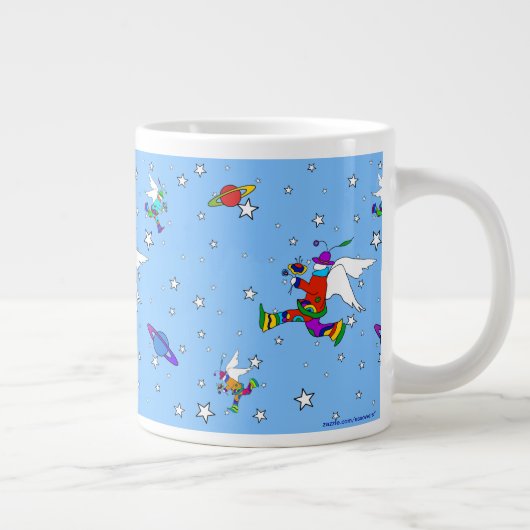 Angel Typs Starry Night (SkyBlue) Jumbo-Tasse (Rechts)