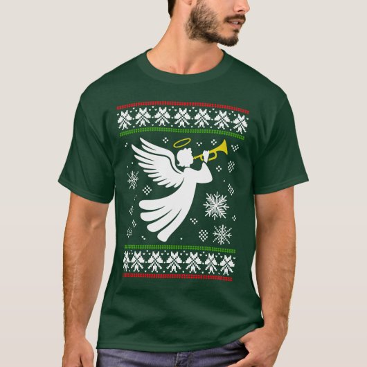 ANGEL UGLY XMAS SWEATER CHRISTMAS T-Shirt (Vorderseite)