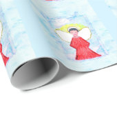 "Angel" Umschlagpapier Geschenkpapier (Rolleneckpunkt)