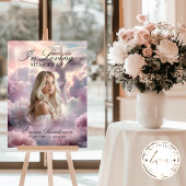 Angel- und Cross Memorial-Begrüßungszeichen Poster